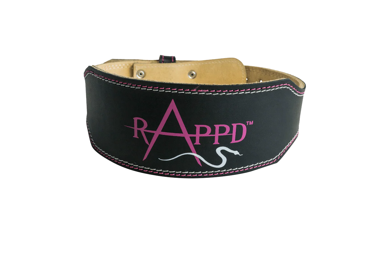 Rapp'd 4" Leather Weight Lifting Belt